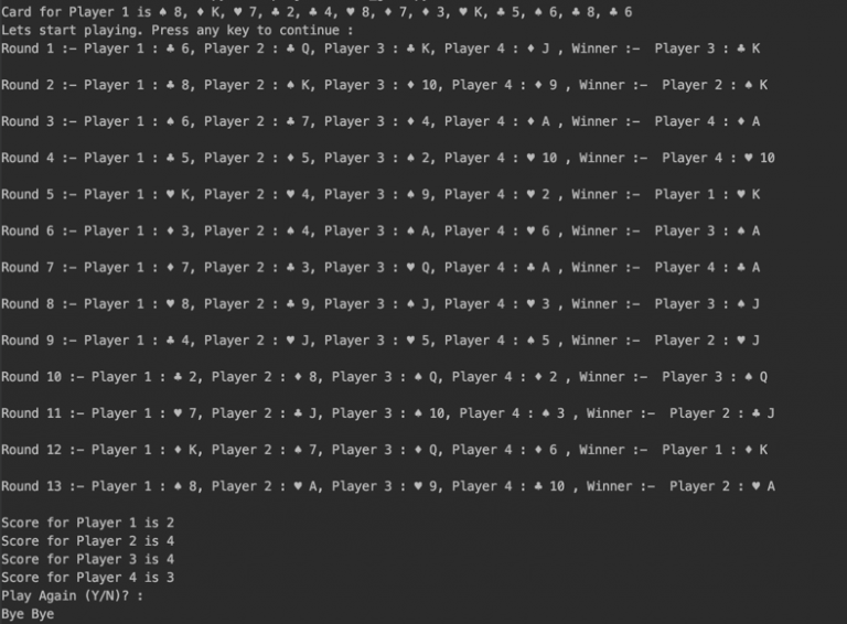 Card Game Mini Project in Python - Follow Tutorials