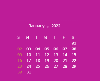 Date Finder Calendar with Note Capability Mini Project using C with ...