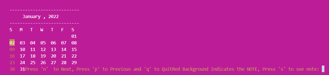 Date Finder Calendar with Note Capability Mini Project using C with ...
