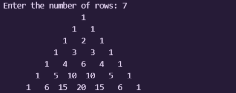 Drawing Pascal's Triangle and Floyd's Triangle using C Program - Follow ...